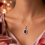 золотые кулоны с драгоценными камнями 17097666